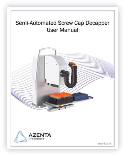 Semi-Automated Screw Cap Decapper/Recapper, Single Channel Manual